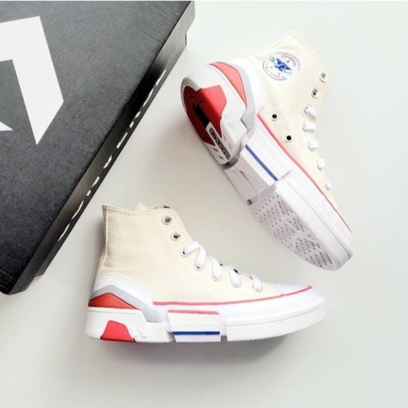 Converse CPX70 Hi Egret White University Red Women's 5 - Picture 2 of 7